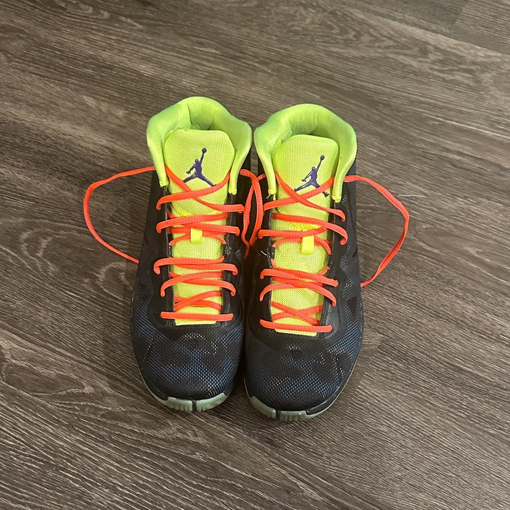 Nike Black and Neon Yellow Athletic Shoes